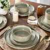 AmorArc Ceramic Dinnerware Sets, Handmade Reactive Glaze Stoneware Plates and