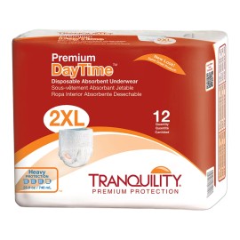Tranquility Premium DayTime Heavy Protection Absorbent Underwear, 2X-Large