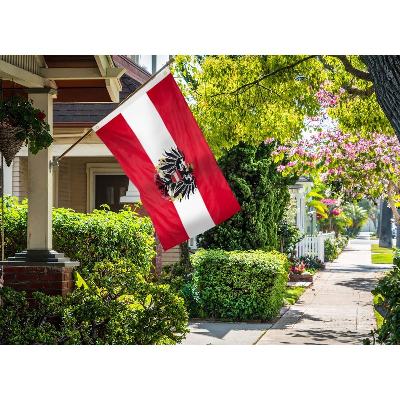 DANF Austria Flag 3x5 Ft - 100D Thicker Polyester -