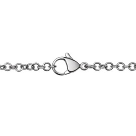 Quiges 90cm Necklace Set Silver Plated Stainless Steel with Pendant and 33mm Large Family Tree of Life Coin