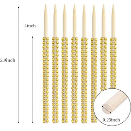36 PCS MULTIONS Candy Apple Sticks (Gold)