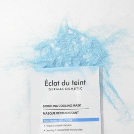 Eclat Dutin Moisture Heat Soothing Spirulina Cooling Mask 1BOX 30 servings / 에끌라뒤땅 수분 열감 진정 스피루리나 쿨링 마스크 1BOX 30회분