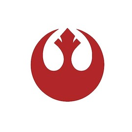 Rebel Symbol Alliance Wars Sticker Vinyl Decal Notebook Car Window Laptop 6"x 6" (Red)