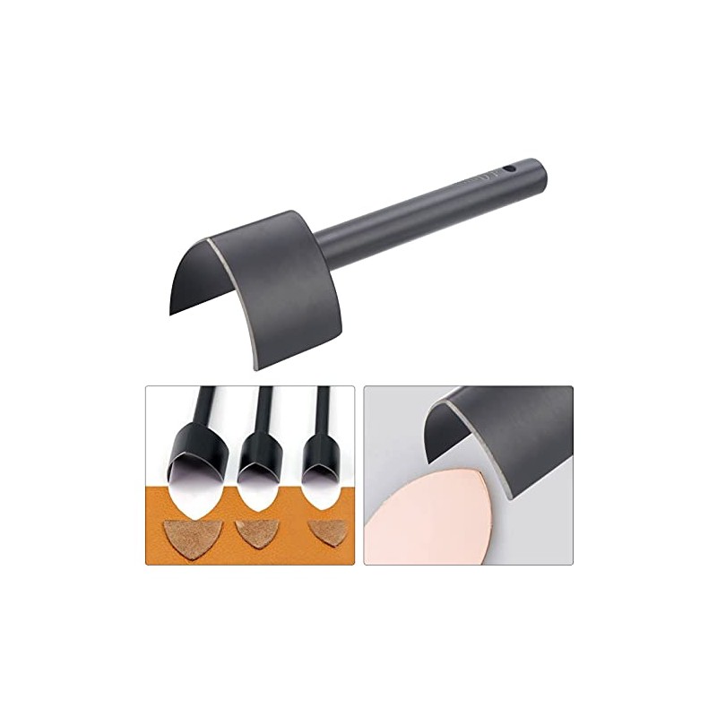 V-Shape Hole Punch Set, Leather Hole Punch, Semicircular Punch Leather