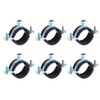 sourcing map 6 Pcs Split Ring Pipe Hanger, 40mm/1.6inch Adjustable