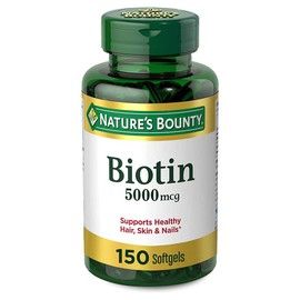 Nature's Bounty Set of 2 Nature's Bounty? Biotin 5000 mcg, 150 Softgels