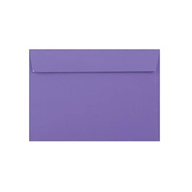 133mm x 184mm envelopes for Greeting Cards Wedding Invitation Crafts Coloured Envelopes - Pack of 12 Envelopes (Purple Peel & Seal)