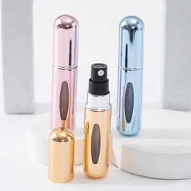 Refillable Perfume Spray Bottle (3pcs), Empty Travel Perfume Dispenser, Portable Makeup Tools for Women & Men - Color: set1, Specification: 3pcs