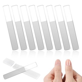 8 Pcs Nano Nail File, Glass Nail File for Natural Nails, Glass Nail Buffers Shiner Polisher, Glass Nail Files for Women with Case