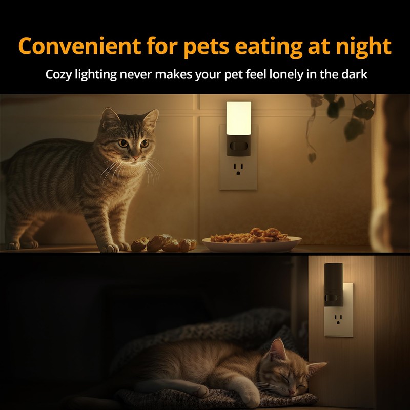 Lyridz Plug-in LED Rotatable Night Light with Motion Sensor, Dimmable