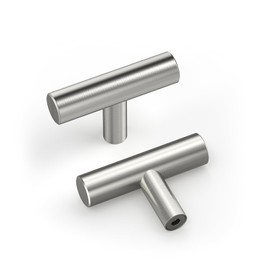 homdiy 15Pack Cabinet Knobs Brushed Nickel Drawer Knobs - 2in Overall Cabinet Door Knobs Single Hole Knobs Modern Cabinet Hardware for Kitchen Cabinets, Dresser Drawers