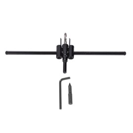 Aircraft Type Hole Opener Adjustable 30‑300mm Circle Saw Cutter Drill Bit for Woodworking