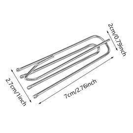 100 ​Pack Stainless Steel Shower Curtain Hooks Pleater Tape Hook Traverse 4 Prongs Pleat Pinch Metal Hooks Heavy Duty Clips Pin Drapery for Window Door and Shower Curtain