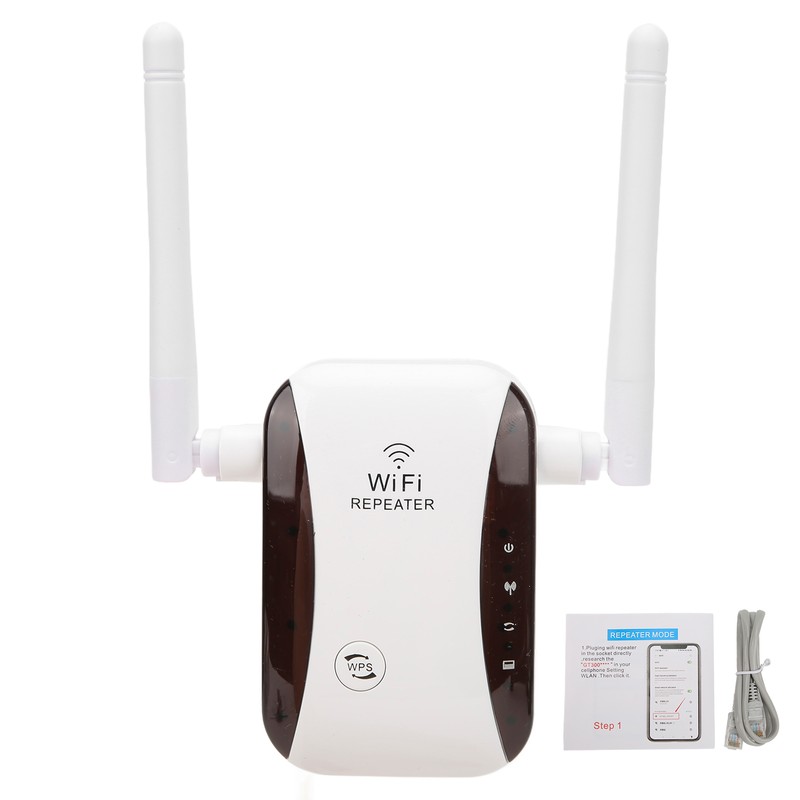 WiFi Range Extender 300mbps 2 Antennas Wireless Signal Repeater Amplifier