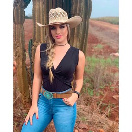 UTOWO Western Cowgirl Belt for Women,Vintage Engraved Tooled Leather Belt Turquoise Cowboy Country Belt