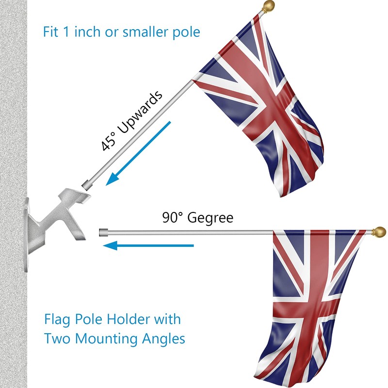 Flag Pole Holder for Outside House, Heavy Duty Flag Pole