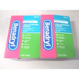 Benadryl 1Fl oz. Extra-Strength Itch Stopping Cream 07/2026 - Lot of 2
