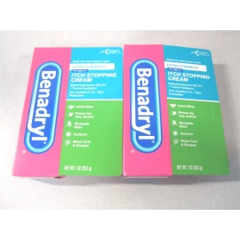 Benadryl 1Fl oz. Extra-Strength Itch Stopping Cream 07/2026 - Lot of 2