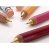 WSP-2801 Slip-on Wood Axis Mechanical Pencil, Large, Red, Pencil-like Eraser,