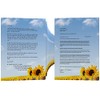 Summer Paper Writing Paper Sunflowers (50 Sheets DIN A4, 90