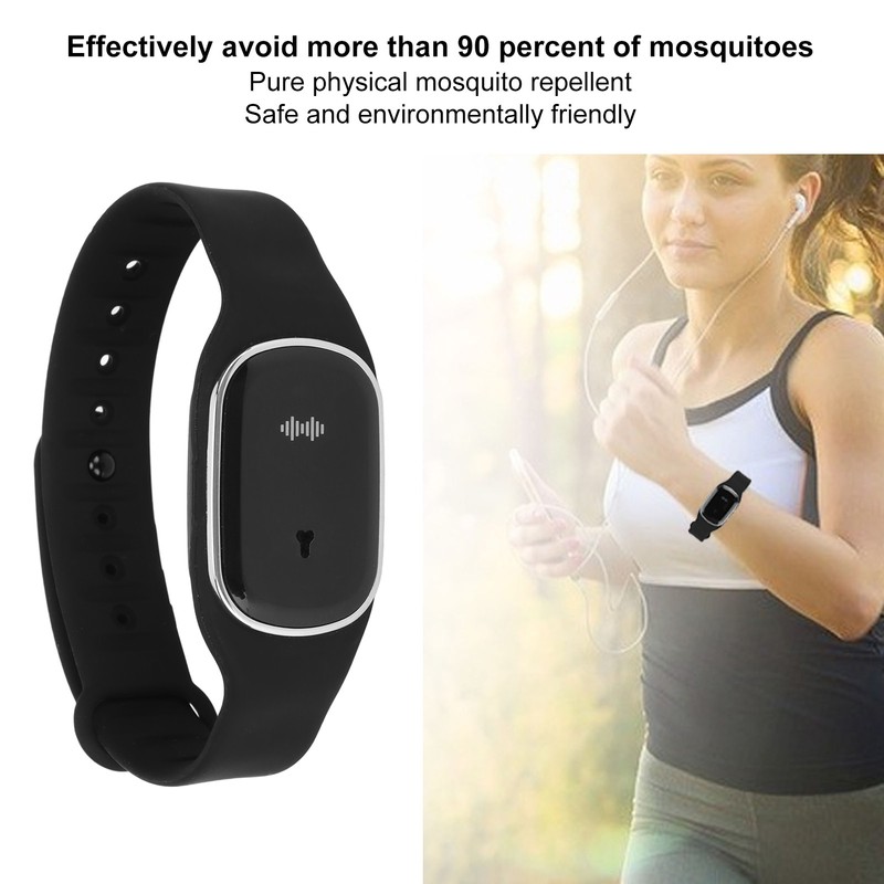 Ultrasonic Mosquito Repellent Bracelet USB Rechargeable Electric Mosquito Repeller Wristband