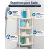 Genérico Esquinero de Plástico Blanco para Regadera
