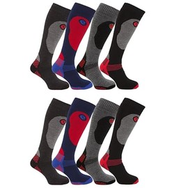Max Men Thermal Snow Socks | High Performance, Grip & Cushioning | UK 6-11 (3 Pack)