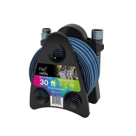 FITT HiFlo Water Hose 30ft with Caddy, Multipurpose Garden Hose with Mini Hose Reel, Easy to Use and Long-lasting Performance
