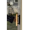 Sliding Door Wood Pull, Easy Installation,6-5/8 in, Single