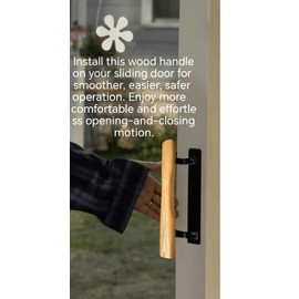Sliding Door Wood Pull, Easy Installation,6-5/8 in, Single