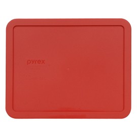 Pyrex 7212-pc 11 taza rojo tapa de almacenamiento para plato de vidrio, Rojo, 1