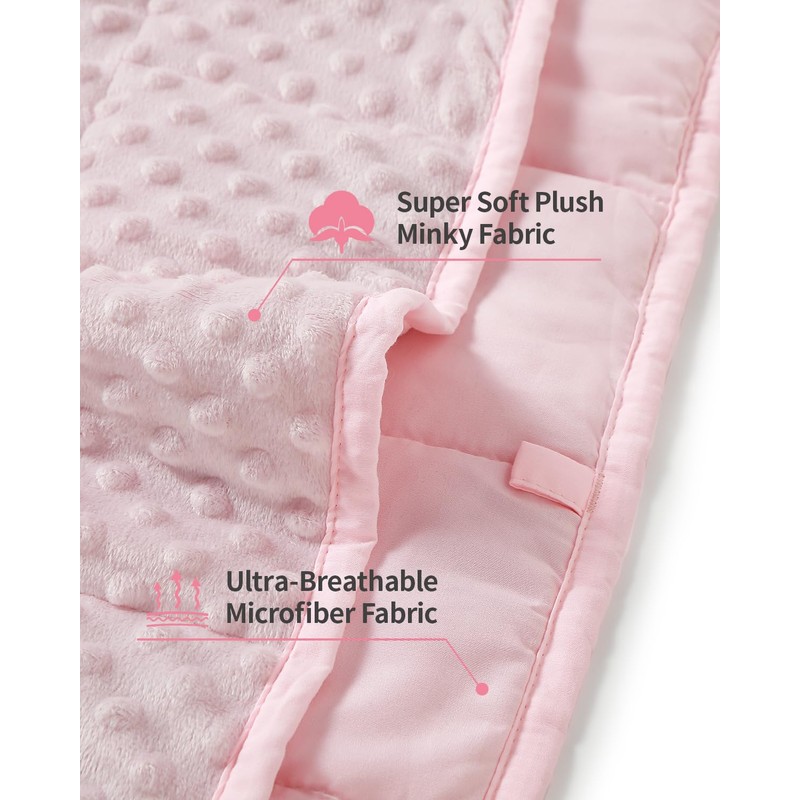 Mr. Sandman Weighted Blanket 3LBS 36 x 48 Inches, Minky