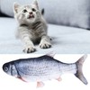 Electric Fish Cat Toy Plush Moving Wagging Jumping Automatic Simulation