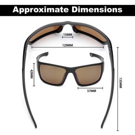 Flying Fisherman 7712BA Sand Bank Polarized Sunglasses, Matte Black Frame, Amber Lens