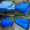 Rectangular Pool Cover for Inflatable Pool, Fits Pool Under 150"