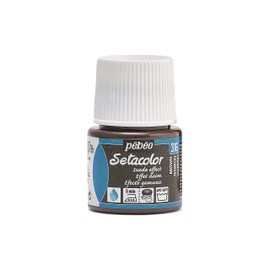 PEBEO 295316 Setacolor Suede Fabric Paint 45-Milliliter Bottle, Brown,Brown