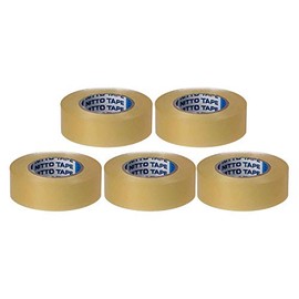 Nitoms J2598 Vinyl Tape, Small, Transparent, Pack of 5, 0.7 in (19 mm x 10 m)