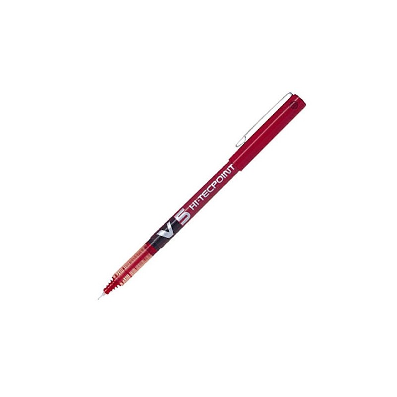 Pilot V5 Liquid Ink Rollerball Fine Line Red -12