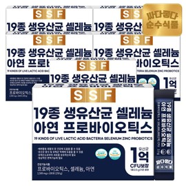 Pure Food (현대Hmall)순수식품 19종 생유산균 프로바이오틱스 6박스(600포) / 셀레늄 프리바이오틱스 치커리뿌 (Hyundai Hmall) Pure Food 19 Types of Live Probiotics 6 Boxes (600 Packs) / Selenium Prebiotics Chicory Root