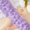 GORGECRAFT 2 Yards 3-Layer Pleated Lace Trim 11cm Wide Ruffled
