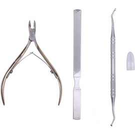  Nipper-type Nail Clippers Cutter Scissors Gold (Nail File Sonde Cuticle Press) Set