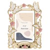 FIHOO 4x6 inch Picture Frame Butterfly Design Spring Style Metal