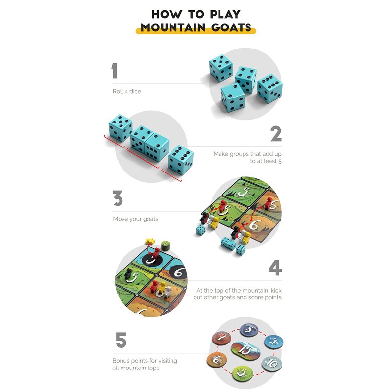 Mountain Goats - Board Game - 2 to 4 Players