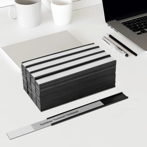 Unbranded 100 PCS Magnetic Label Holders Office Schools Card Holder
