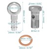 A ABSOPRO Hollow Screw M16 x 1.5 Motorcycle Brake Banjo