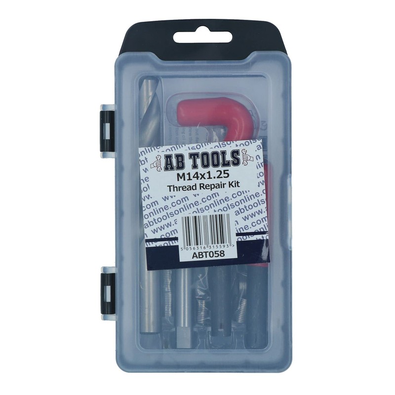 AB Tools M14 x 1.25mm Thread repair kit/helicoil 15pc set