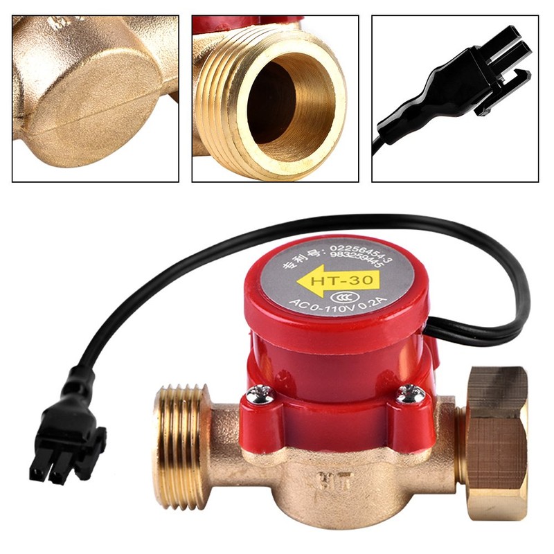 HT-30 AC 0-110V 0.2A G3/4 "-3/4" Thread Water Flow Sensor