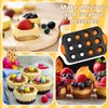 Uiifan 3 Pack Mini Cheesecake Pans Removable Bottom 12 Cavity