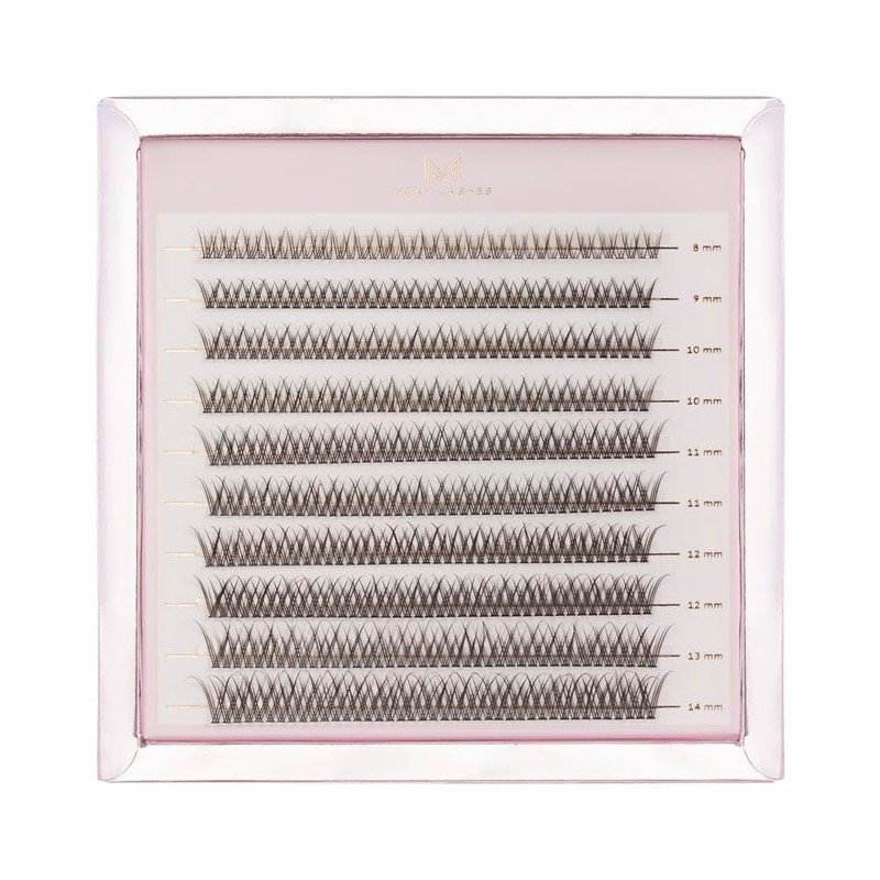 MANY BEAUTY False Eyelash Clusters, 400 Pieces, Single Eyelash Extensions