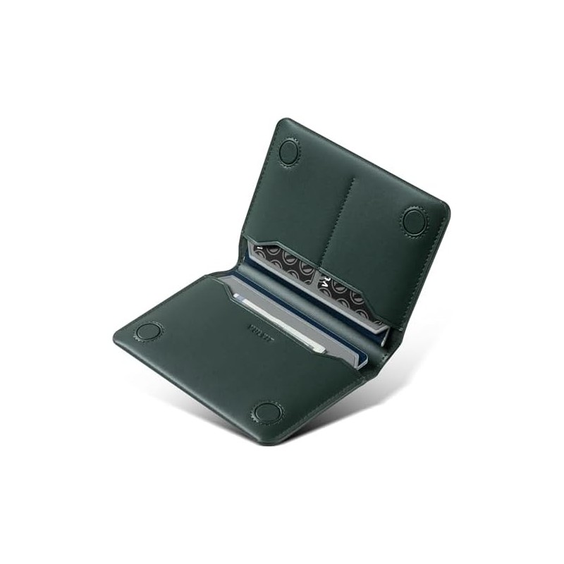 VULKIT Porta Pasaporte Minimalista con Bloqueo de RFID, Cartera de